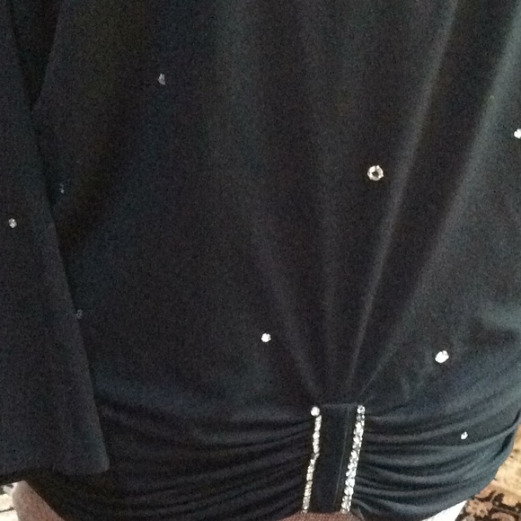 Sparkly Black Dolman Top. HOLIDAY READY🎆🎆🎆🎆 - Picture 3 of 6